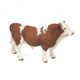 Taureau simmental (brun/blanc) - Figurine Papo