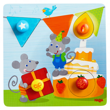 Clutching Puzzle Birthday Mice - Haba