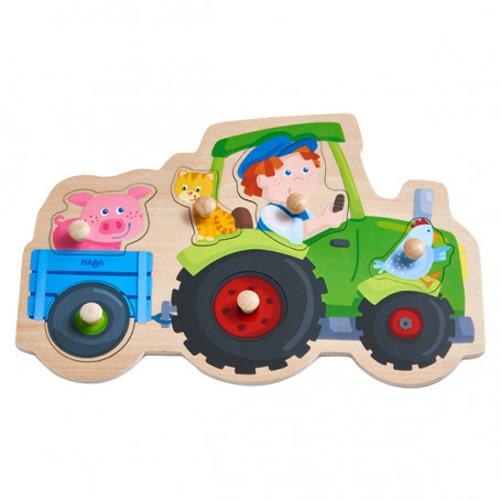 Clutching Puzzle Jolly Tractor Ride - Haba