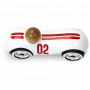 White Vintage Streamline Car