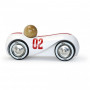 White Vintage Streamline Car