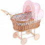 Spring flower wicker pram