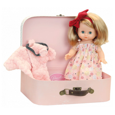 Calinette doll 28 cm "Elsa" in case - 7 accessories