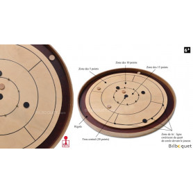 Crokinole 78 - Jeu tactique et d'adresse en bois