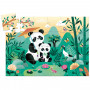 Leo the panda - 24 piece silhouette puzzle
