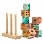 Puzz-Up Sea 9 pieces - Wooden puzzle cubes