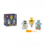 3 Robots à construire Brico'Kids - 53 pièces
