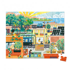 Puzzle Ville Verte - 100 pièces - Partenariat WWF