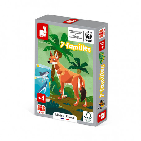 Jeu de 7 Familles - Le Règne Animal - Partenariat WWF