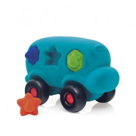 Turquoise shaped educational bus