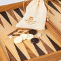 Backgammon 48 x 30cm Chêne/noyer