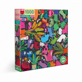 Puzzle 1000 pièces Cats at work - Eeboo