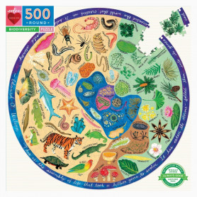 Puzzle 500 pièces Biodiversité - Eeboo