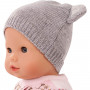 Maxy Muffin 42cm baby doll dressed in pink pajamas and gray hat