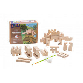 Jeu de construction en bois Stegosaure