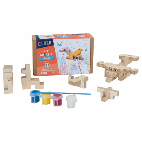 Jeu de construction en bois Avion