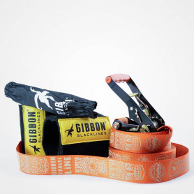 Gibbon Travel Line + protection arbre - slackline polyvalente et fitness