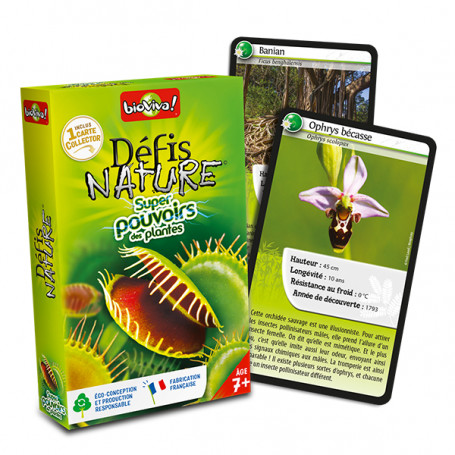 Super pouvoir des plantes - Défis Nature - Jeu de cartes