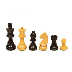 Pièces d'échecs Staunton buis/acacia n°3