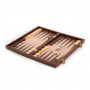 Foldable backgammon 38 cm (elm burl wood)