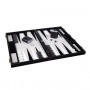 Backgammon Prestige Black 46cm (Imitation leather)