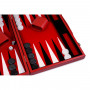 Backgammon Prestige rouge 46 cm (simili cuir)
