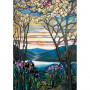 Puzzle 1000 pièces Tiffany - Magnolias et Iris