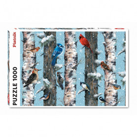 Puzzle 1000 pièces Oiseaux d'Hiver