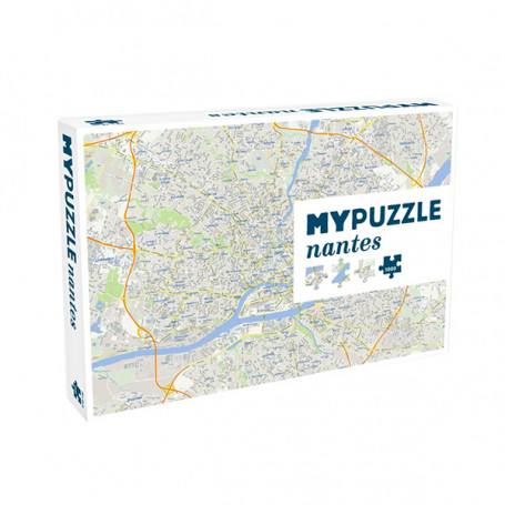 Puzzle Monde - Carte de Nantes