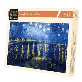 Puzzle 150 pièces - Van Gogh - Nuit Étoilée sur le Rhône