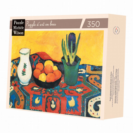 Puzzle 350 pieces - Macke - The tablecloth with hyacinths