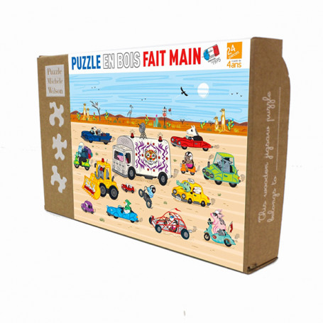 24 Piece Jigsaw Puzzle Lake - Desert Race