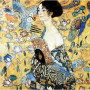 Puzzle 80 pièces - Gustav Klimt - La dame à l'éventail