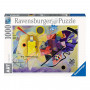 Puzzle 1000 pièces Kandinsky - Jaune, rouge, bleu