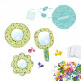 3 miroirs à décorer "Douceur florale" DIY - Djeco