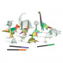 Dinosaurs - Colour, Assemble and play - Djeco