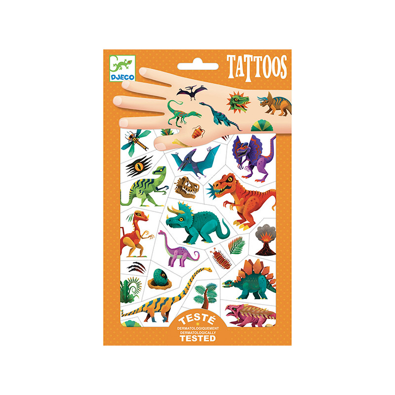 Science4you – Kit Tatouages éphémères Dinosaures Jurassic World – Crée Tes Propres Tattoos, Cadeau Créatif Enfant 6+