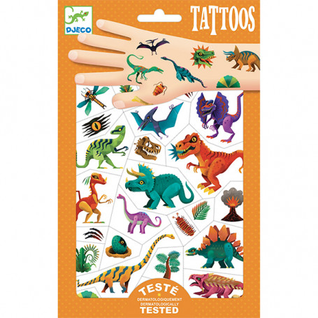 Dino Club - Temporary tattoos for children