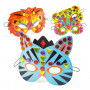 8 masques mosaïques à décorer Animaux - Do It Yourself