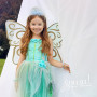 Josiane mint dress + wings - Girl costume