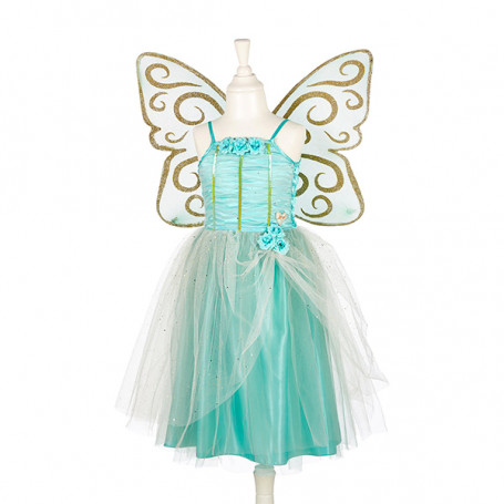 Josiane mint dress + wings - Girl costume