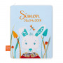 Protège carnet de santé avec prénom brodé - Lapin d'Alice