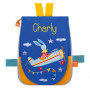 Back bag with embroidered first name - Aerobatic Bunny