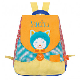 Back bag with embroidered first name - Malo Cat