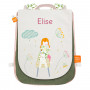 Backpack with embroidered first name - The girl and the rabbit