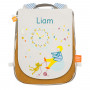 Backpack with embroidered name - The boy and the clock