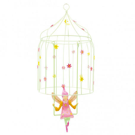 Aviary for Elves - Flowers - Metal mobile