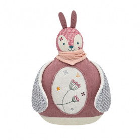 Laladou Dusty Pink Rabbit - Musical Blanket