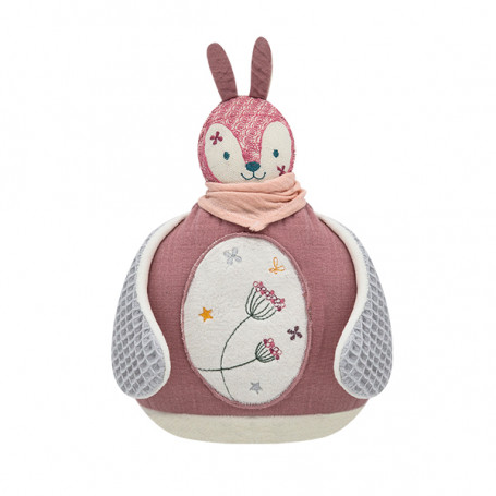 Laladou Lapin - Vieux Rose - Doudou Musical