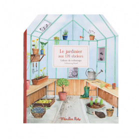 Cahier stickers - Le jardinier (20 pages) - Le jardin du moulin